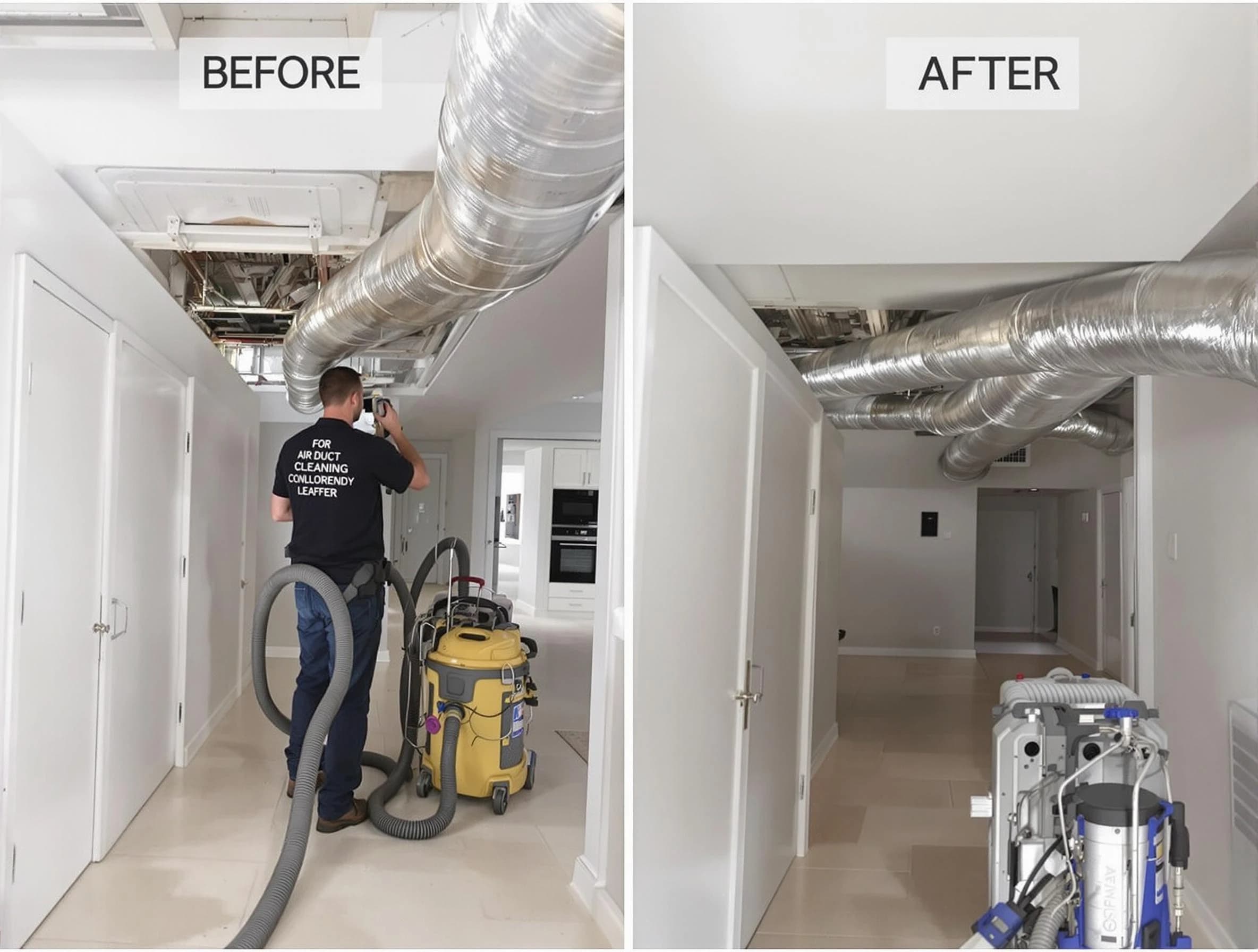 Shawnee Air Duct Cleaning professional performing thorough air duct cleaning in Shawnee