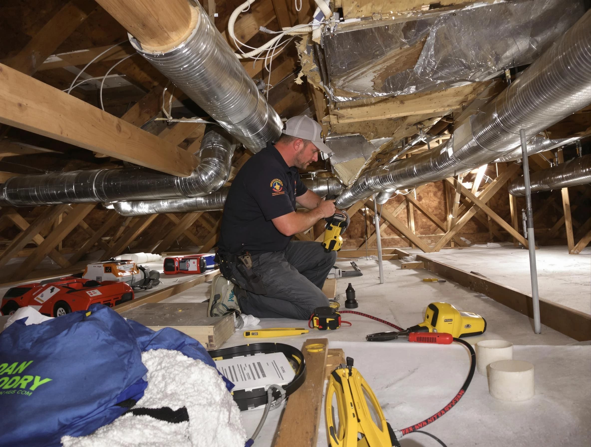 Professional air duct repair by Shawnee Air Duct Cleaning in Shawnee