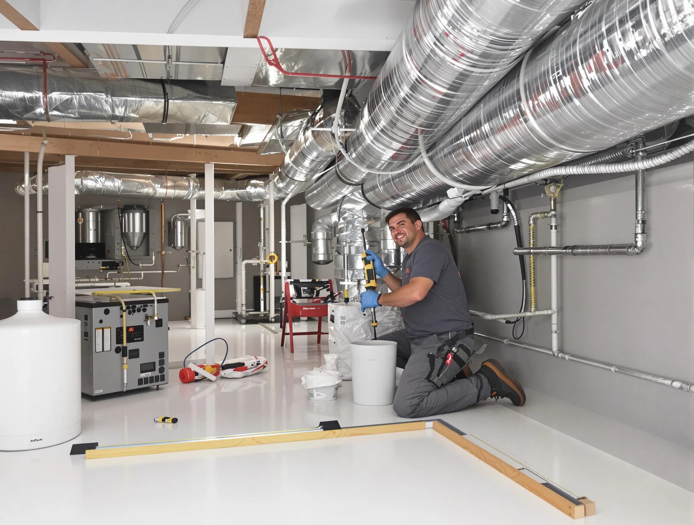 Professional duct sealing service by Shawnee Air Duct Cleaning in Shawnee