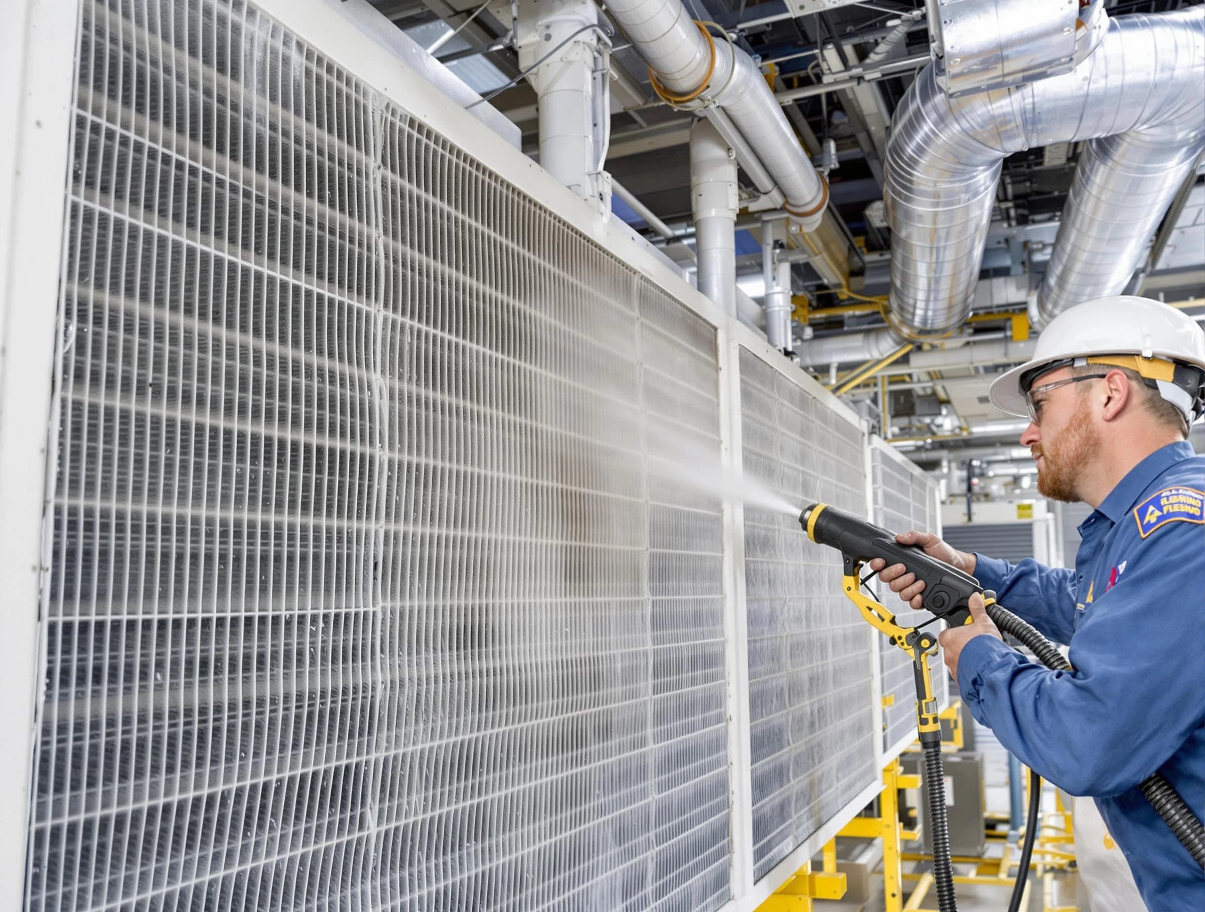 Professional commercial coil cleaning by Shawnee Air Duct Cleaning in Shawnee