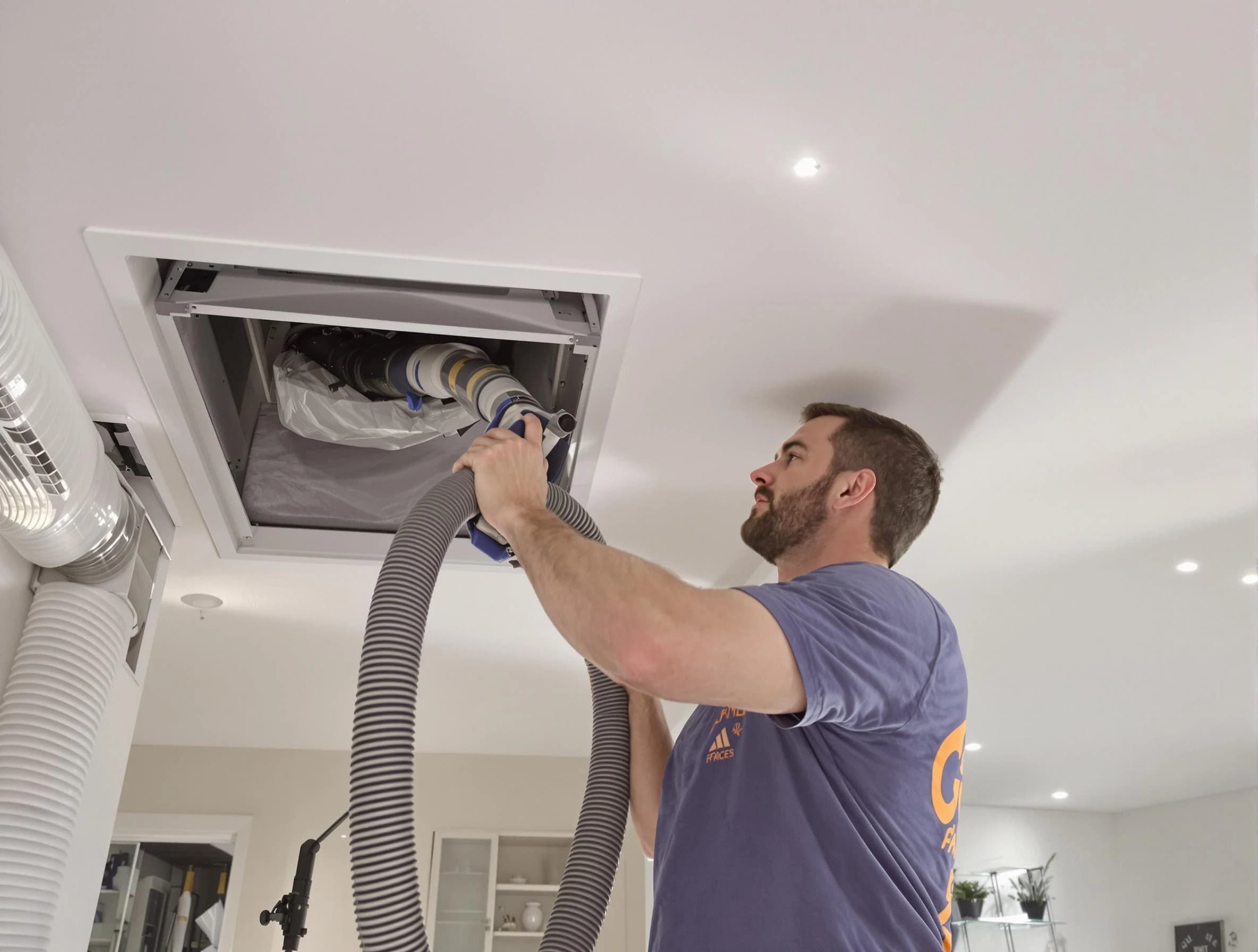Precision indoor duct cleaning by Shawnee Air Duct Cleaning in Shawnee