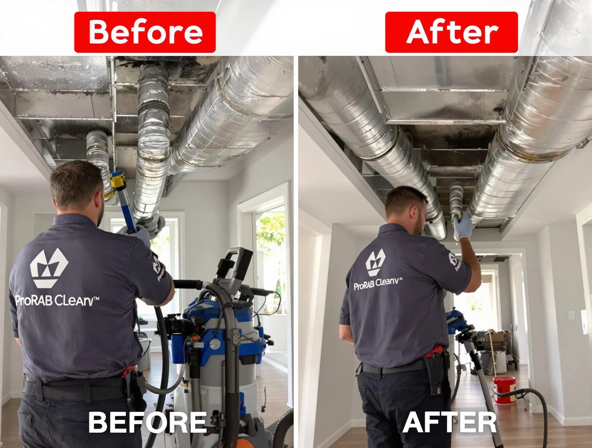 Shawnee Air Duct Cleaning expert performing thorough residential duct cleaning in a Shawnee home