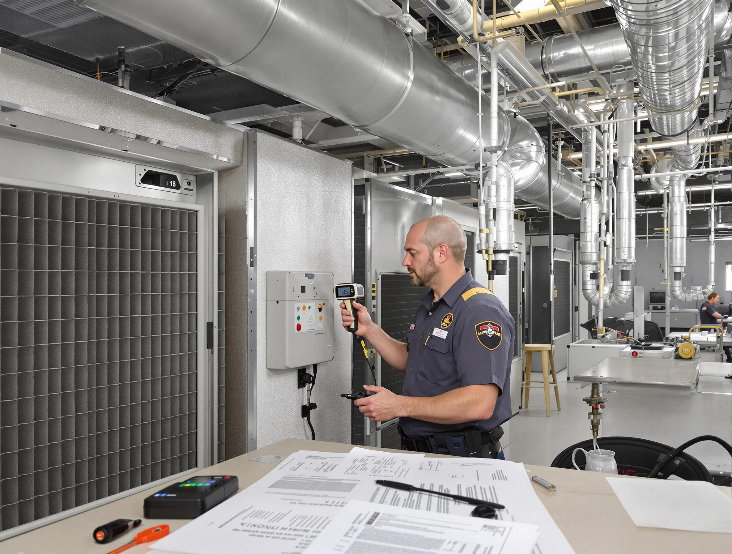 Professional filter system inspection by Shawnee Air Duct Cleaning in Shawnee