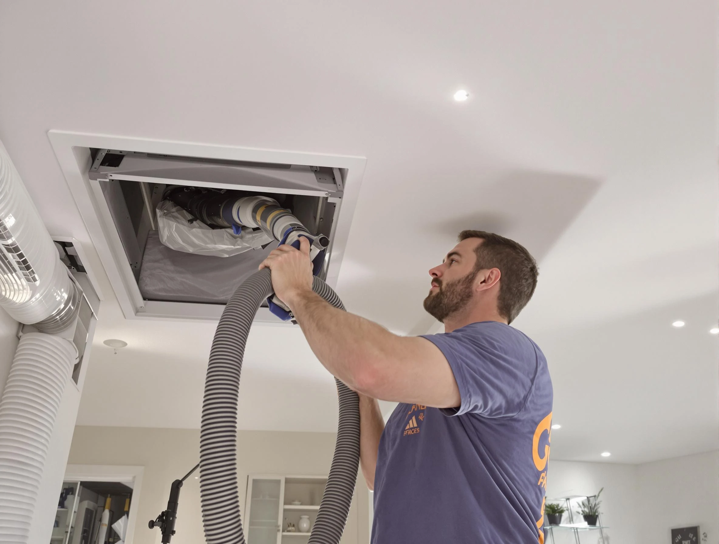 Precision indoor duct cleaning by Shawnee Air Duct Cleaning in Shawnee